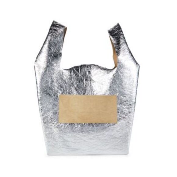 MM6 Maison Margiela
2-Piece Metallic Textured Tote with Pouch Set Brand New - Picture 1 of 3